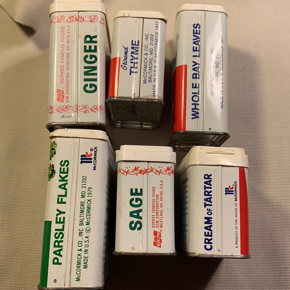 Durkee & Schilling vintage tin spice boxes - Picture 3 of 7